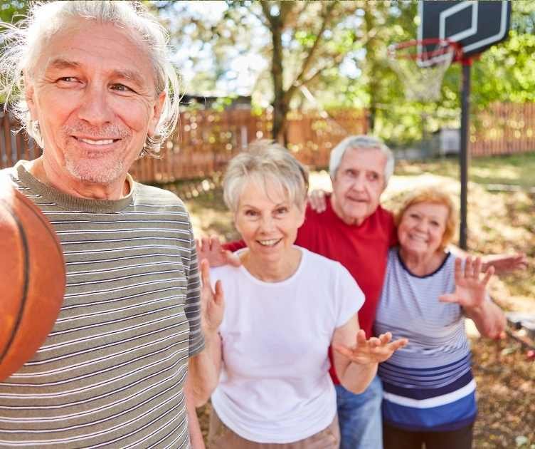 senior citizen exercises fitness