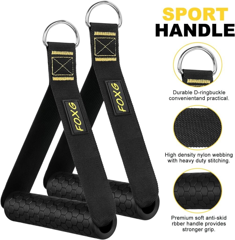 ScandiTech Rraining Kit, Workout Straps for Home, Adjustable Resistance Trainer with Handles, Door Anchor and Carrying Bag for Gym