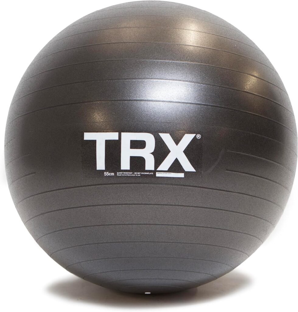 TRX Training Stability Ball, Balance Ball for Exercise, Workout Ball for Improving Posture and Core Strength, Yoga Ball for Gym