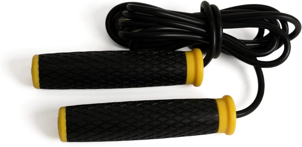 TRX Training Weighted Jump Rope, Training Strength Jump Rope for Working Out, Weighted-Handle Fitness Jump Rope, Adjustable 10-Foot Cable