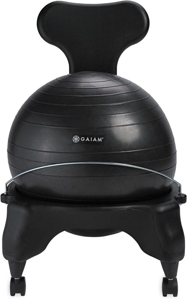 Gaiam Classic Balance Ball Chair Leg Extenders (Only Compatible with Classic Chair  Classic Backless Chair), 1 EA