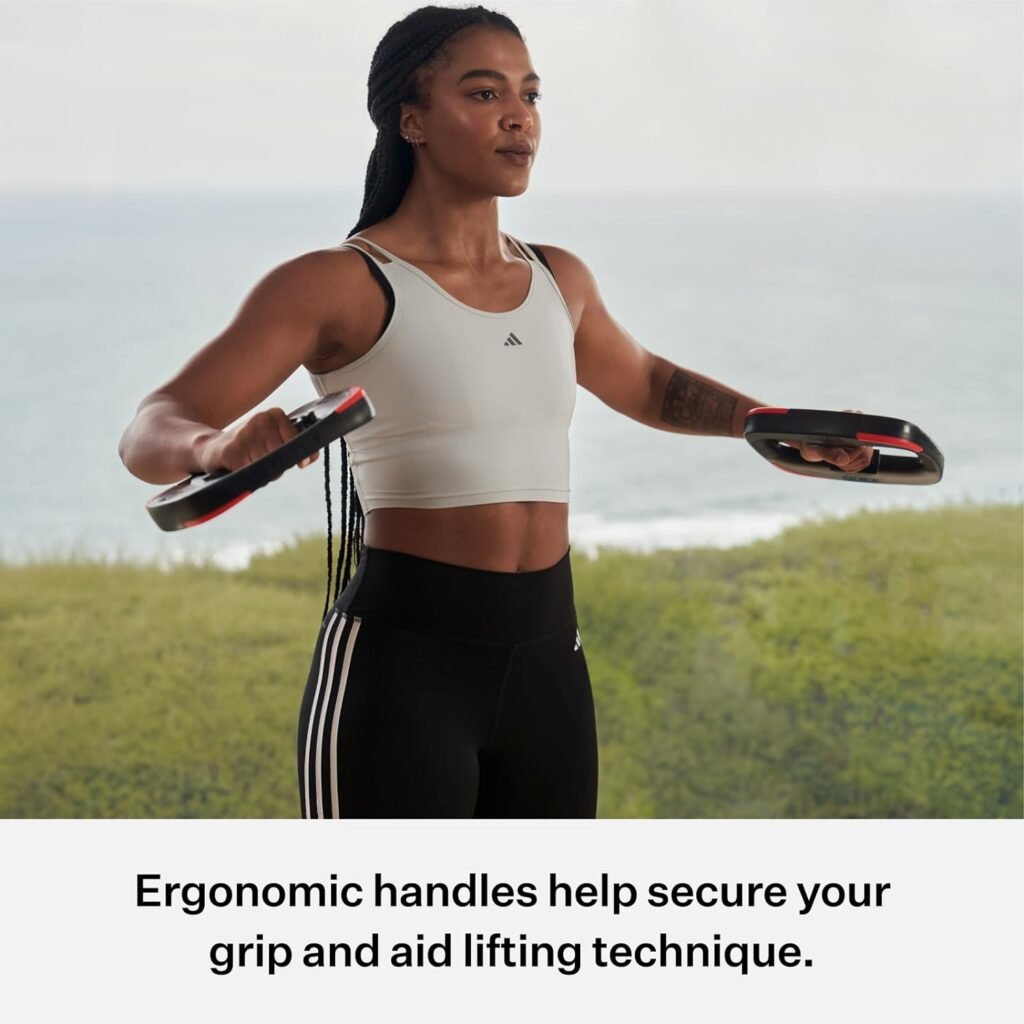 Les Mills™ Dual Purpose 16.5 lbs Ergonomic Free Weights for Women at Home Workout Equipment, Workout Weights Plates, Hand Weights for Women and Men for Total Body Workouts